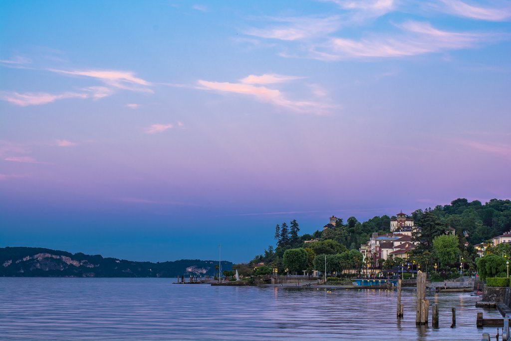 Sunset over Lake Maggiore
