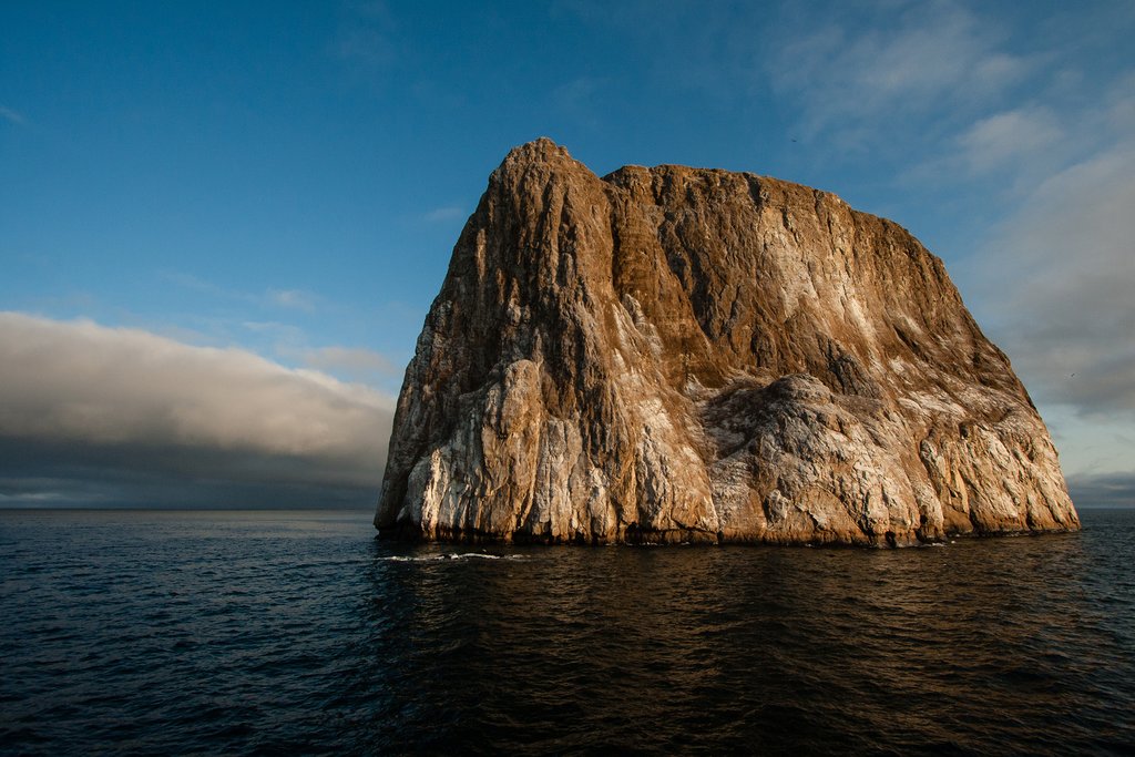 Kicker Rock, as tall as a 50 story building, offers excellent snorkeling and diving opportunities.