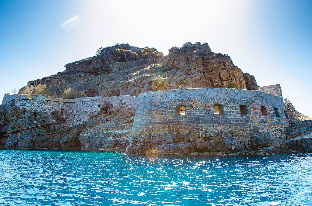 Approaching the shores of Spinalonga