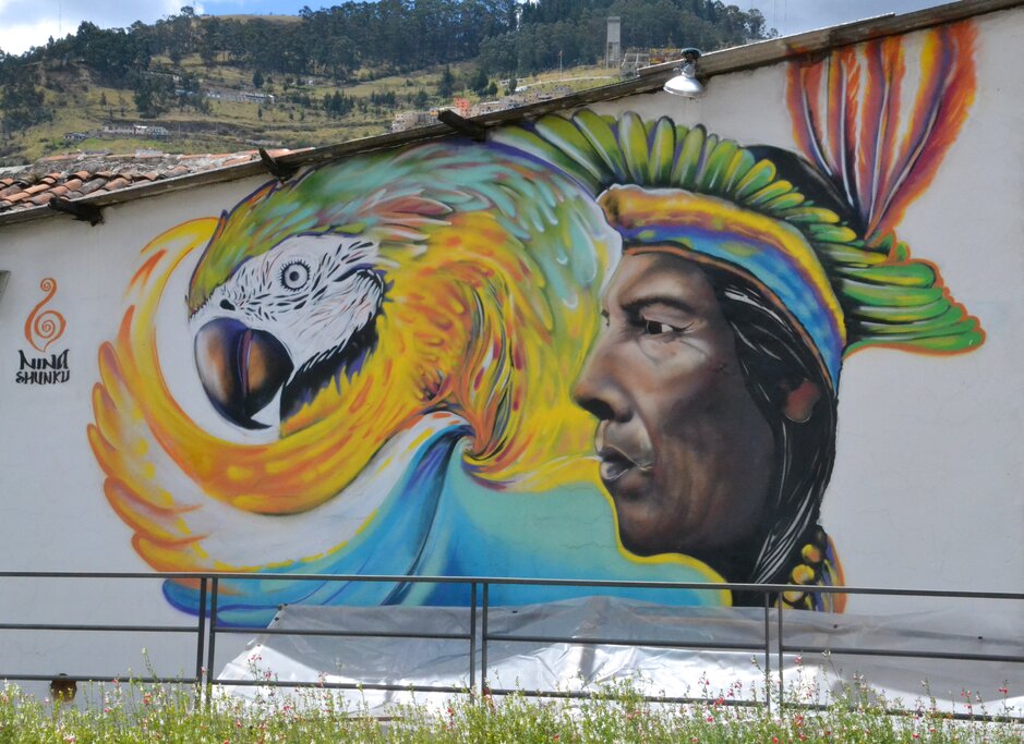 Street art in Quito