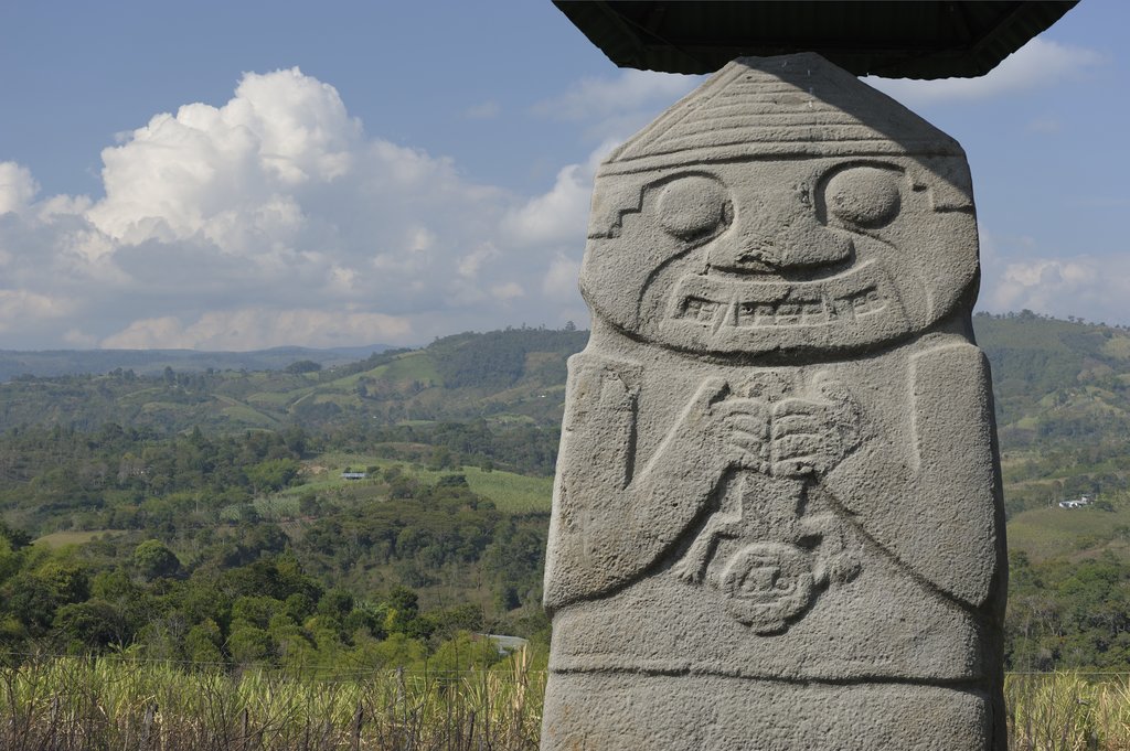 San Agustin´s Statue