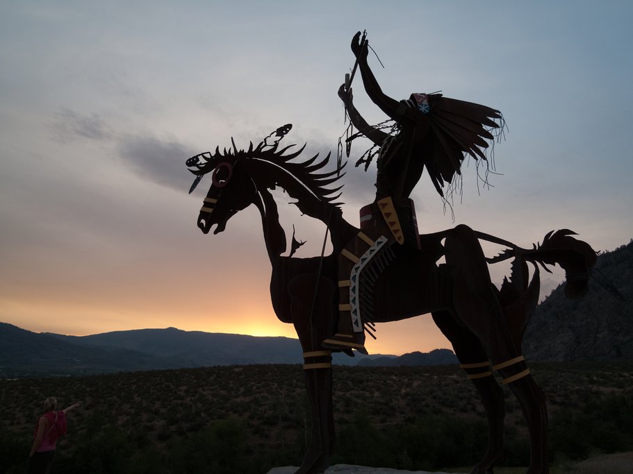 The Native Chief by artist Smoker Marchand in Osoyoos