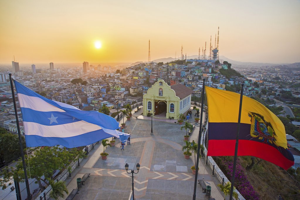 Aerial view of Guayaquil