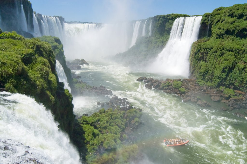 Rainbow at the Iguazu Falls
