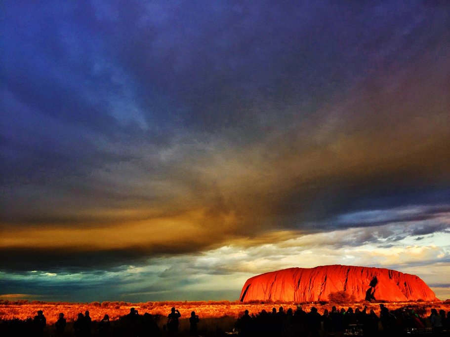 Sunset in Uluru