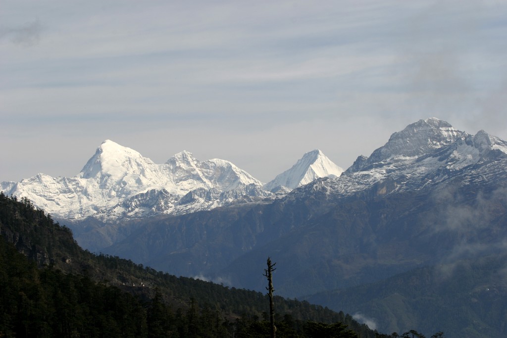 Snowy peaks of the Himalayas