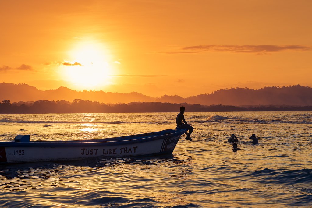 Sunset in Puerto Viejo