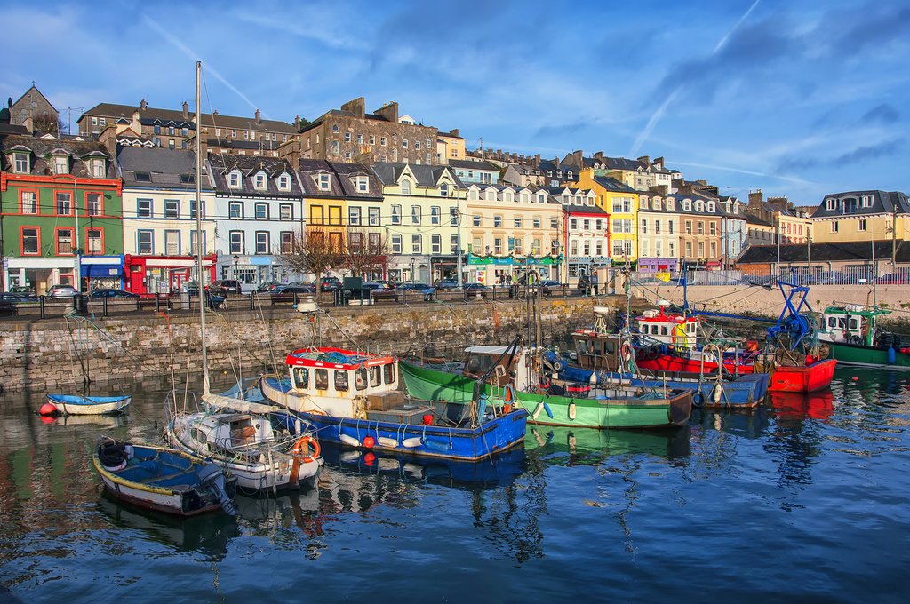 The colorful harbor town of Cobh.