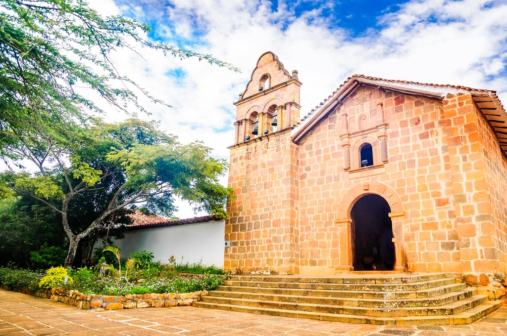Quiet and picturesque church in Barichara.