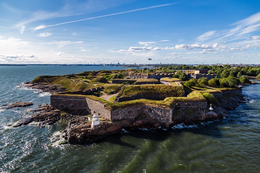 Panoramic view of Suomenlinna Fortress