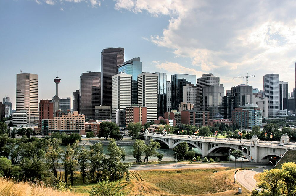 Calgary's modern city skyline