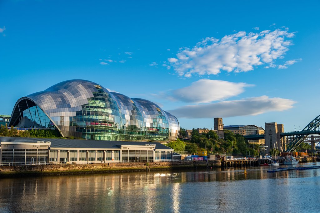 Sage Gateshead concert hall on Newcastle Gateshead Quayside