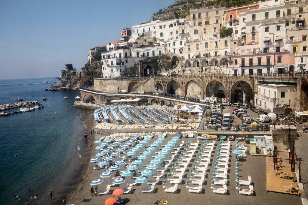 Beach in Maiori