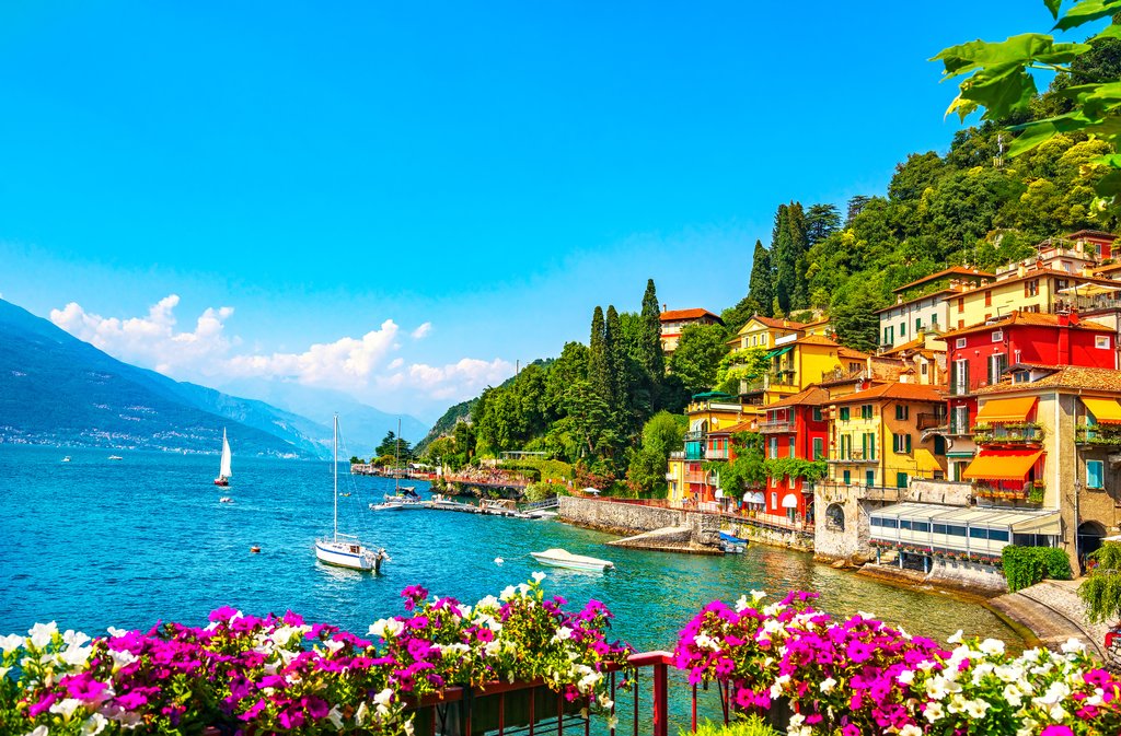 Beautiful Lake Como in the Springtime