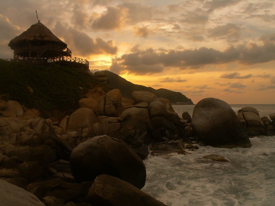 Sunset in Tayrona