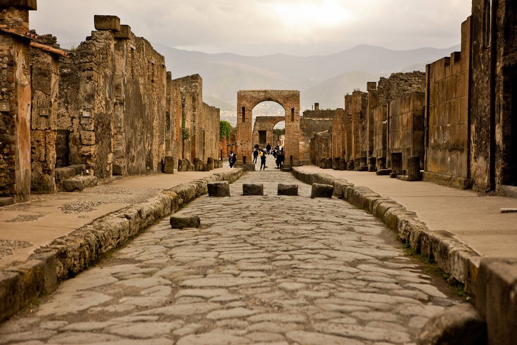 Ancient street in Pompeii