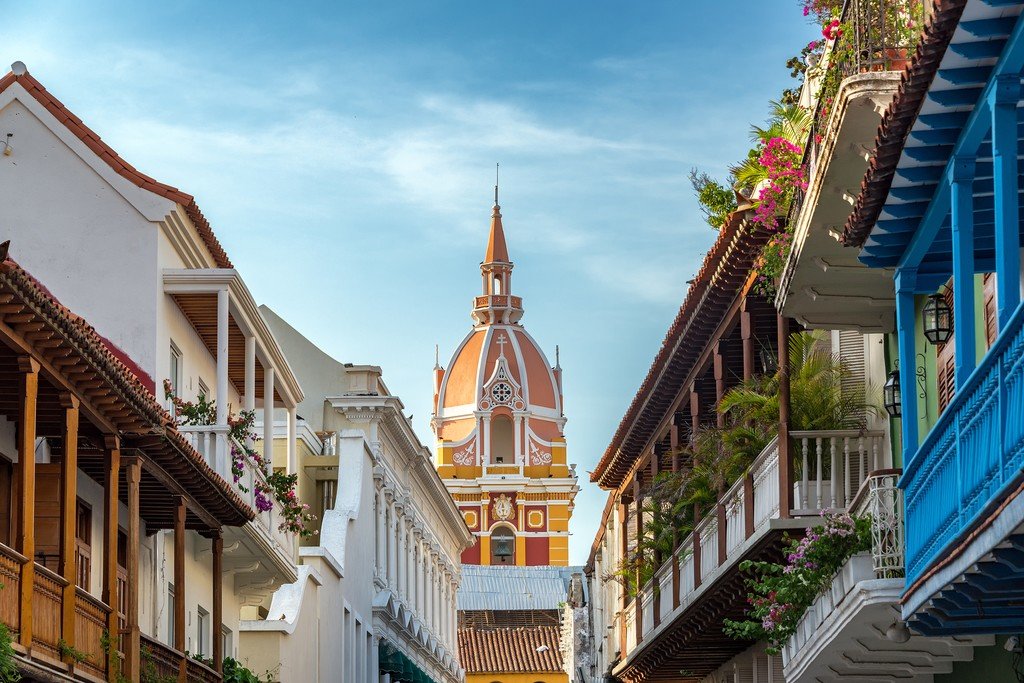 One of Cartagena's many colonial churches