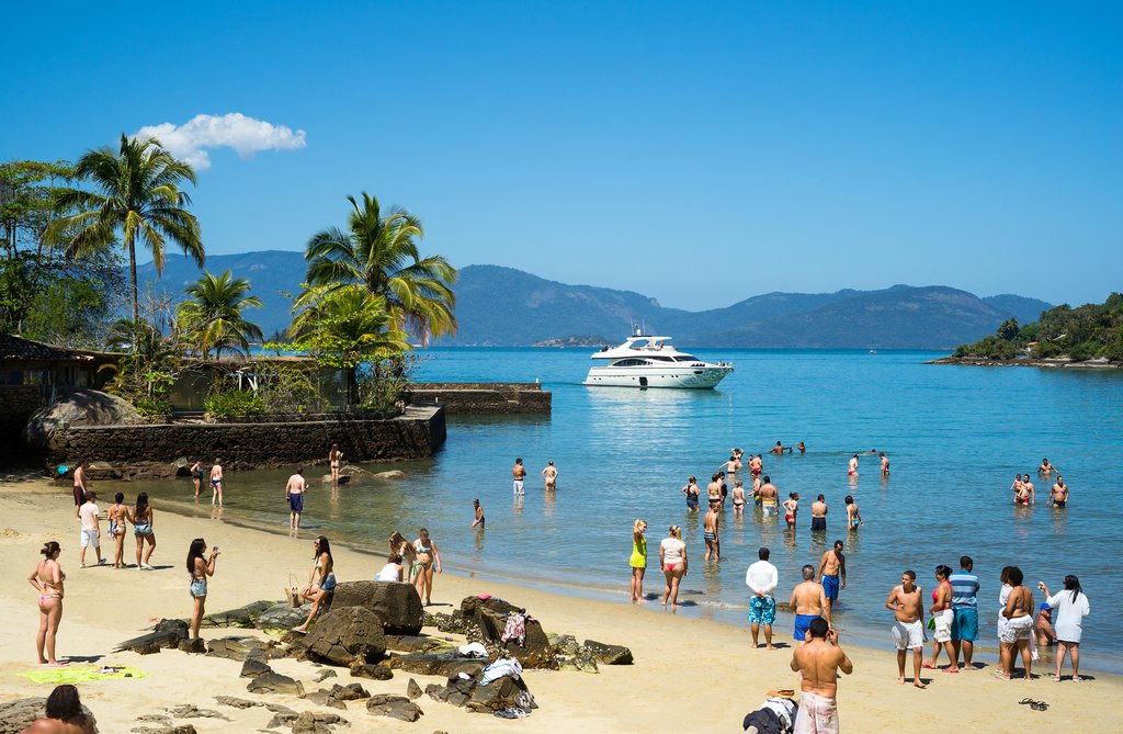 Tropical island surroundings in Angra dos Reis