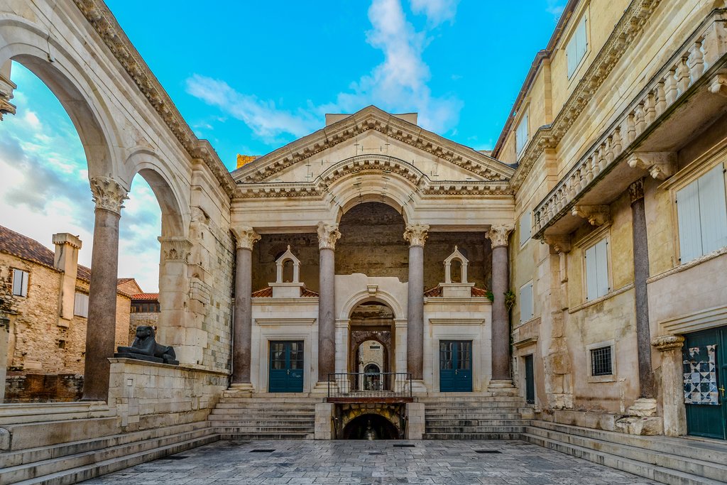 Early morning at the Peristyle inside Diocletian's Palace