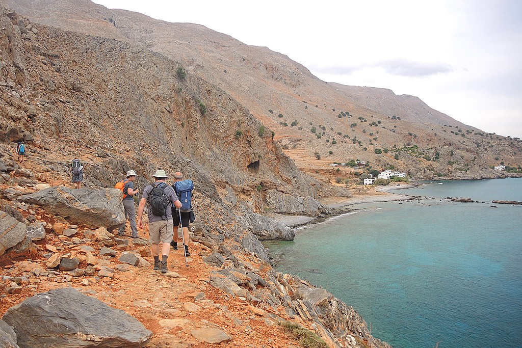 A trail along Crete's coast