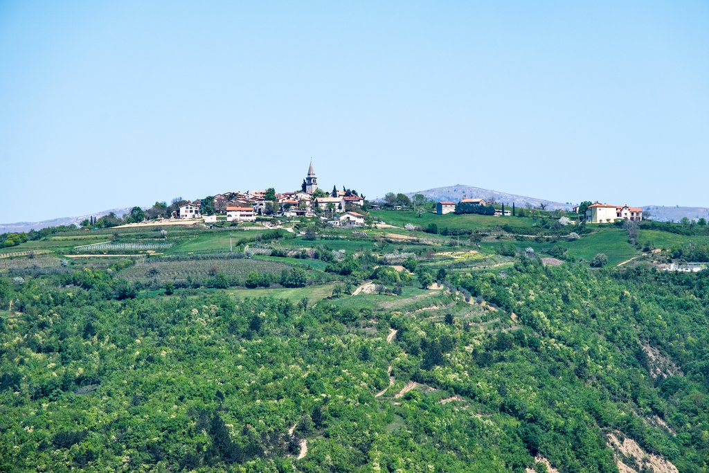 Vrh and Ostrič mountain in the distance