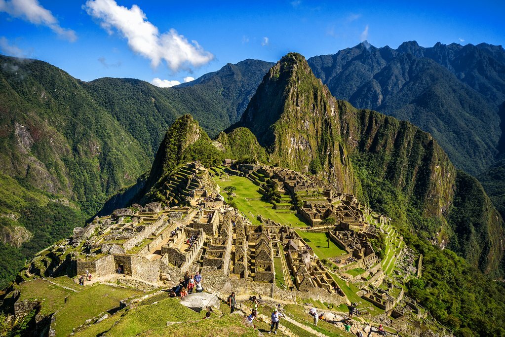 Machu Picchu has a stunning mountain setting