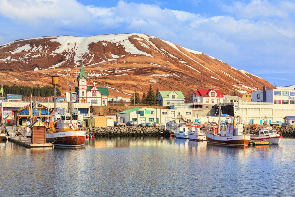 The whale watching capital of Husavik