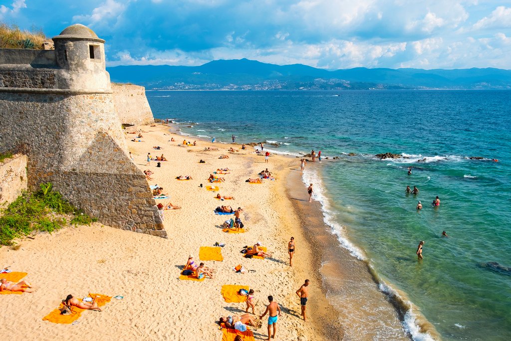 Sunbathing in Corsica