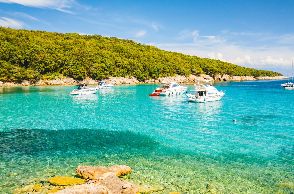 Clear Waters of Kvarner Gulf on Cres island