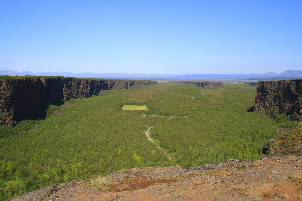 Asbyrgi Canyon, left by the hoof of Odin's horse