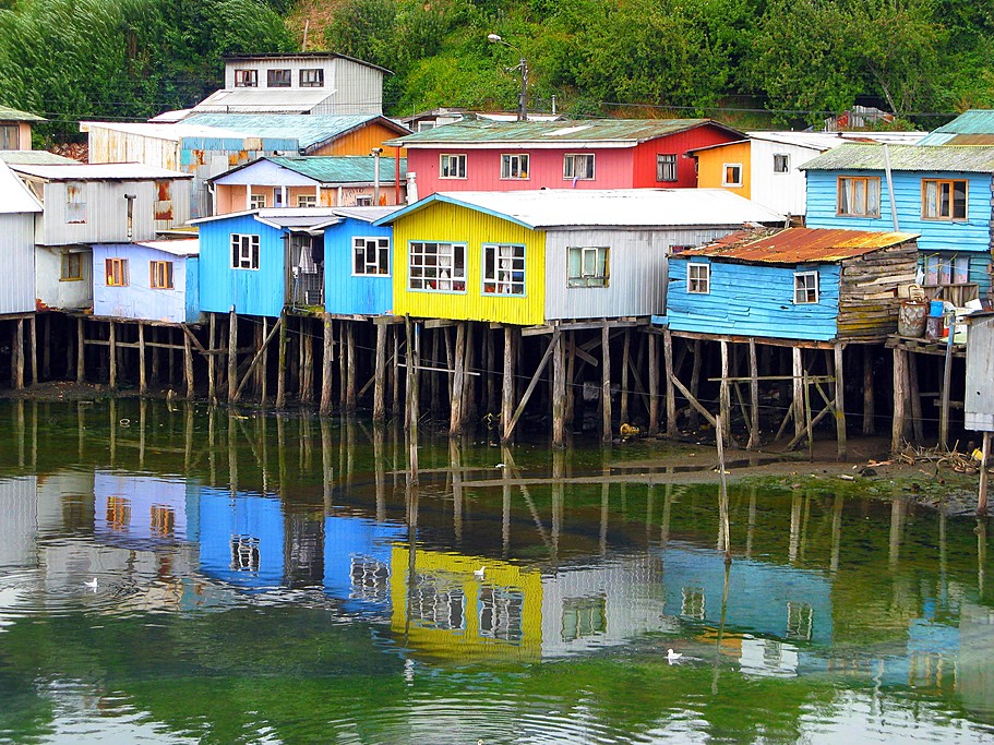 Palafitos de Gamboa in Castro, Chiloé