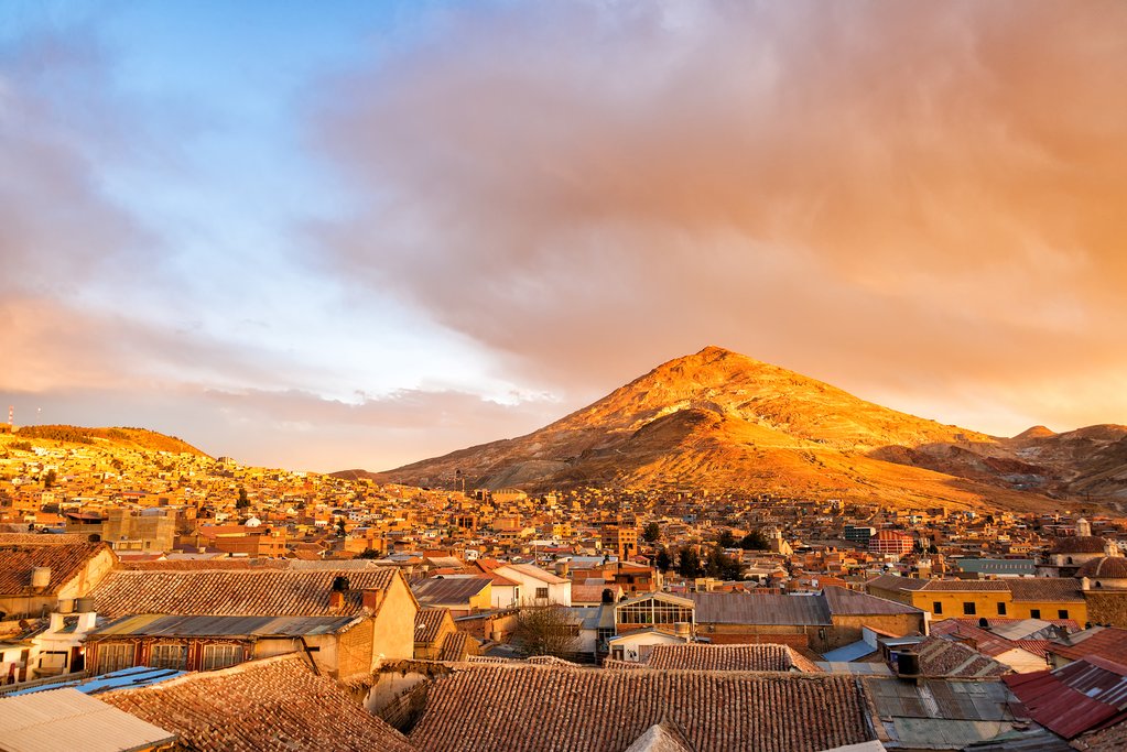 Potosi at sunset