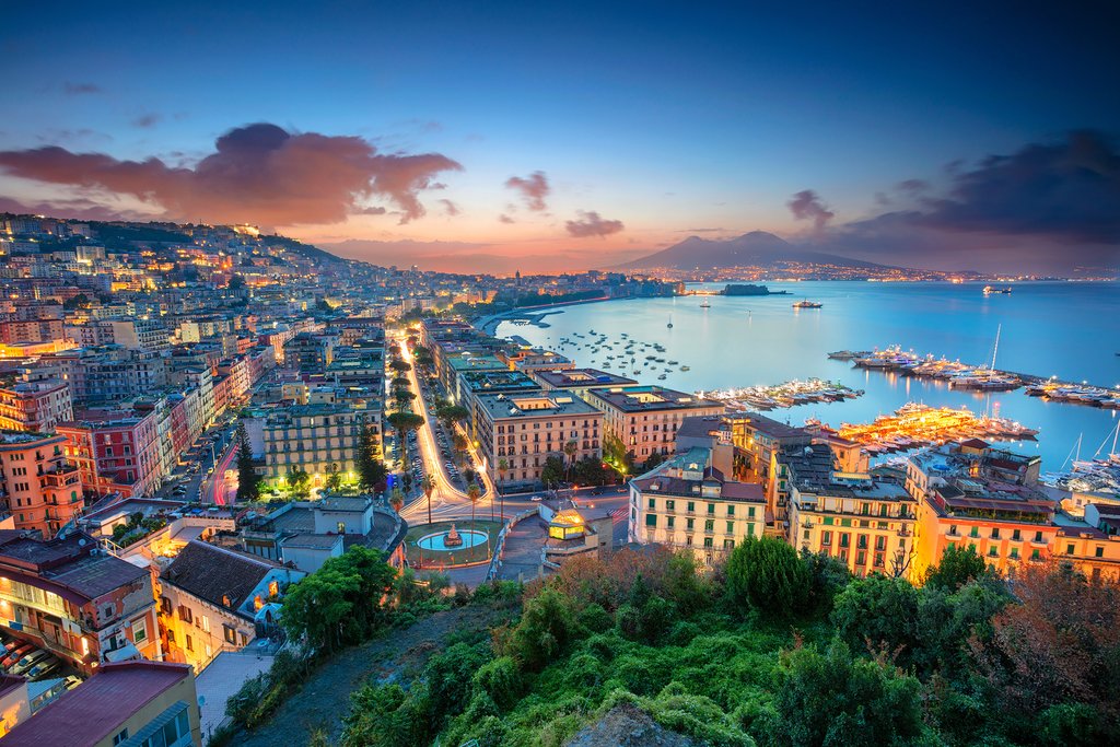 Aerial view of Naples