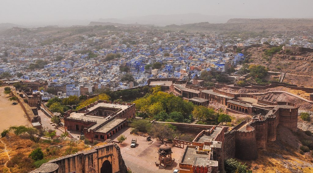 See the Blue City from the beautiful Mehrangarh Fort