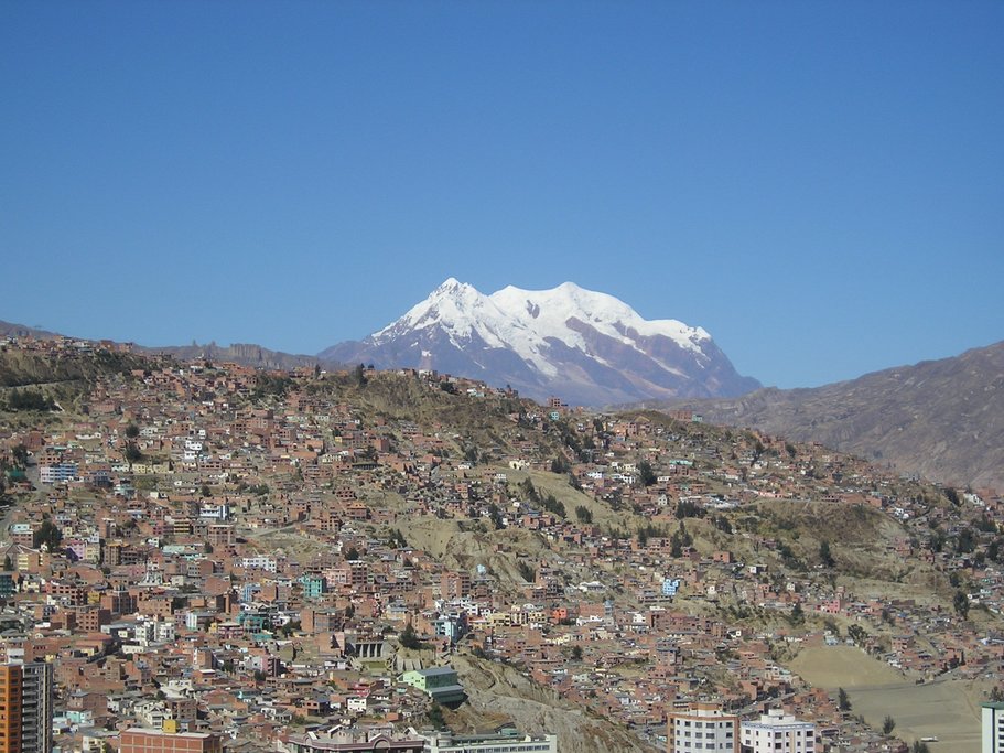 Aerial view of La Paz