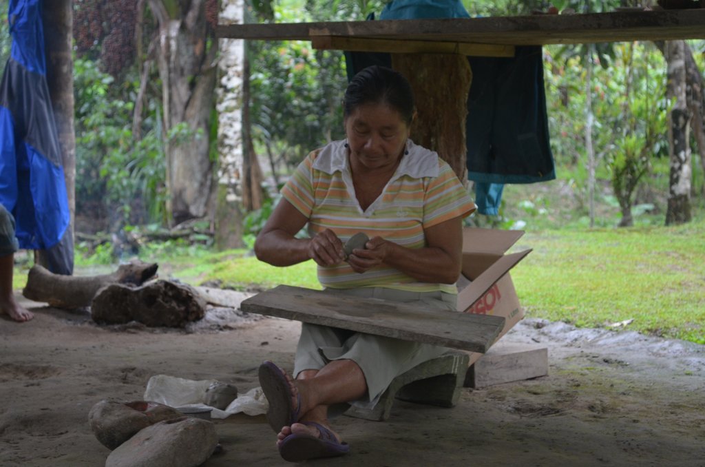 An artist sculpting ceramics