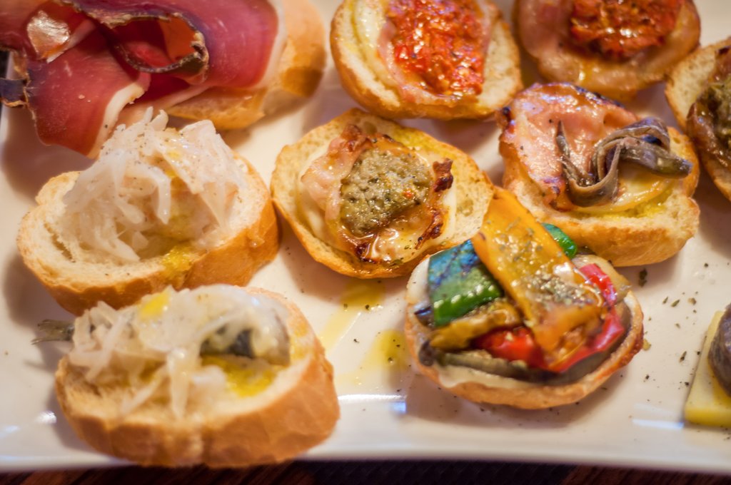 Cicchetti, a traditional Venetian snack