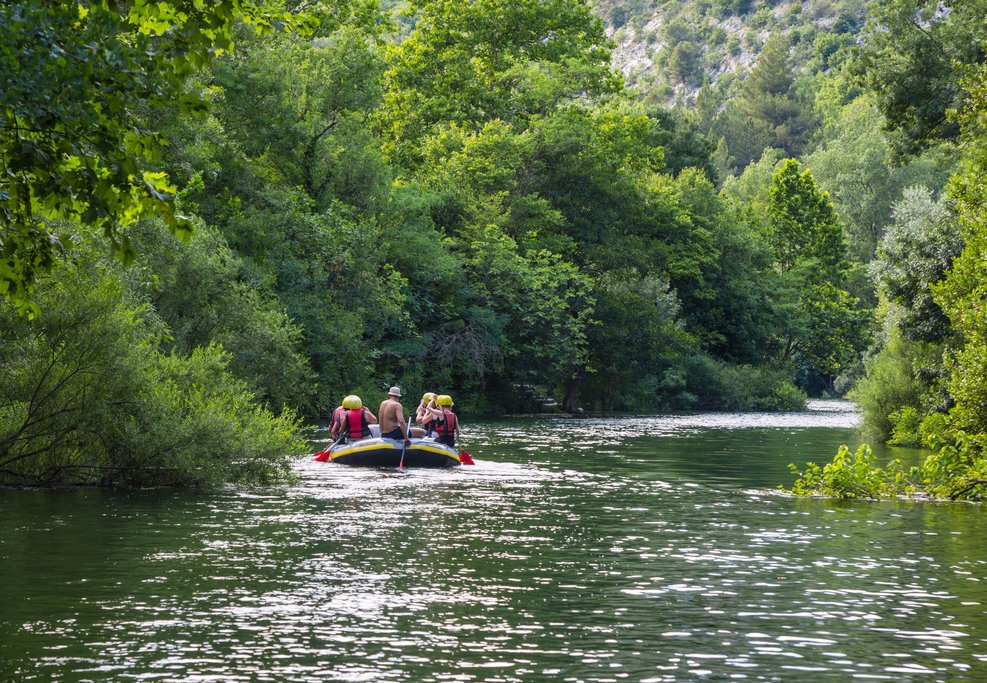 Paddling down
