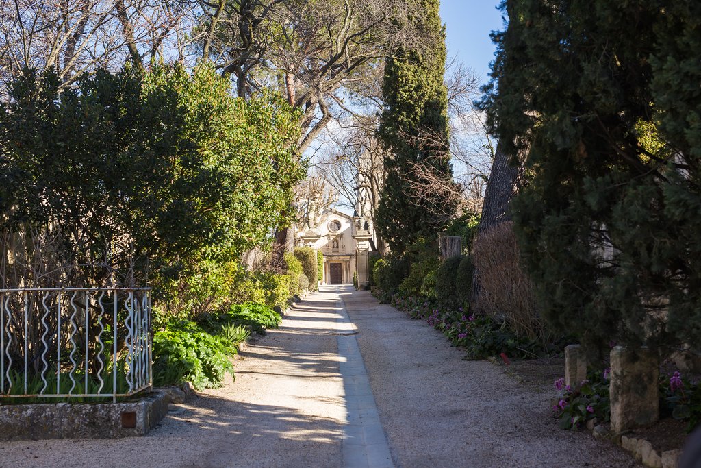 An alleyway leading to the monastery in St-Remy-de-Provence