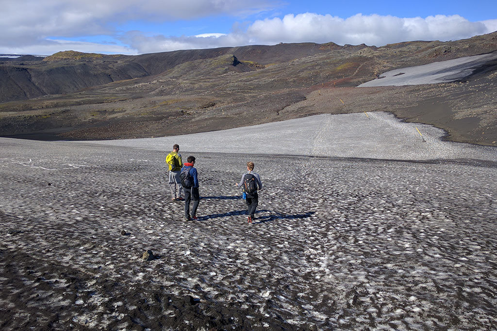 Snowfields in Iceland