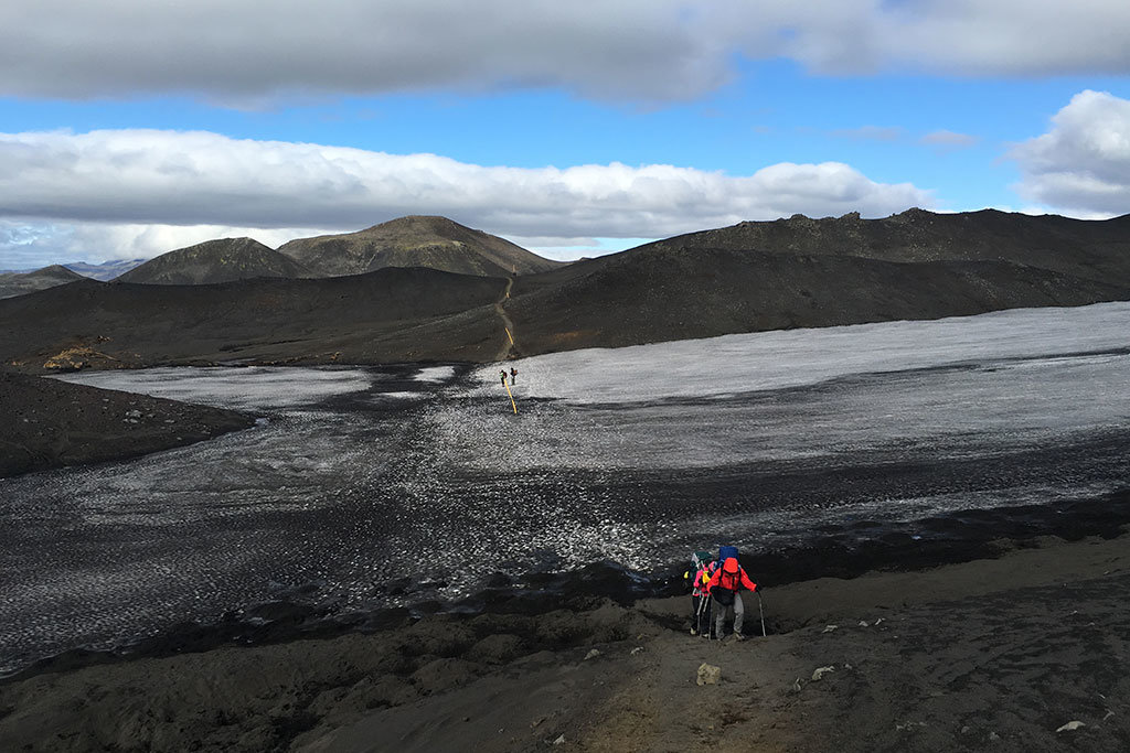 Volcanic moraine