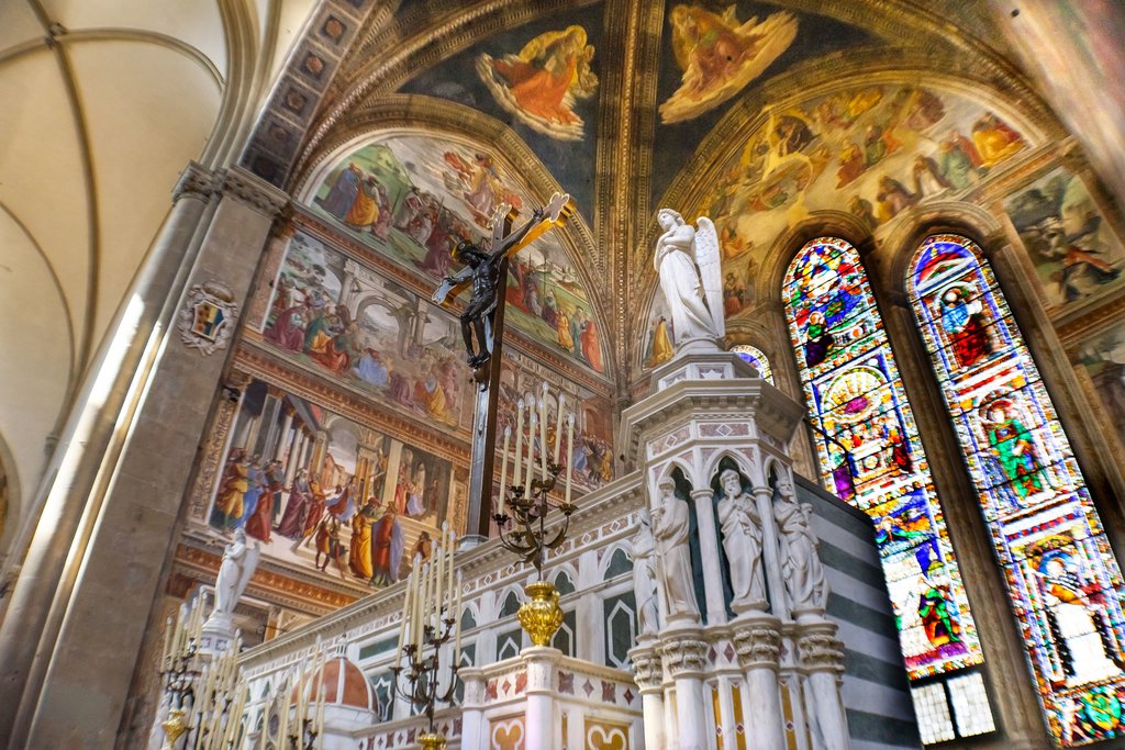 Stained Glass in the Novella Church