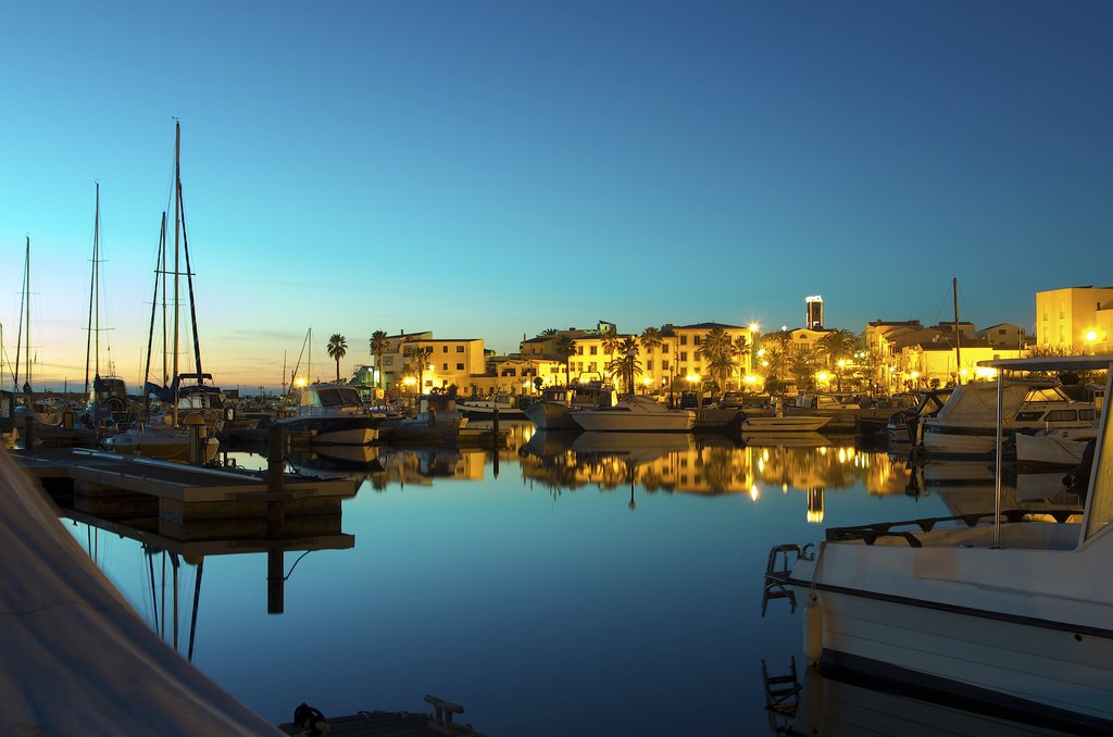Portoscuso, Sardinia, at Night
