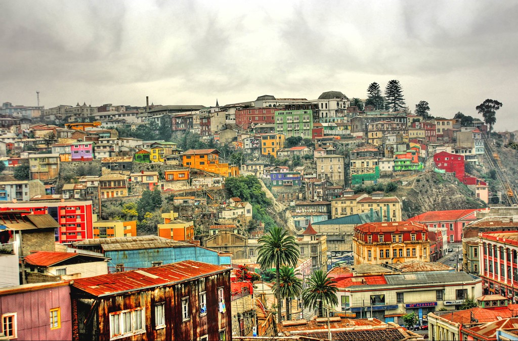 The quirky, colorful buildings of historic Valparaíso