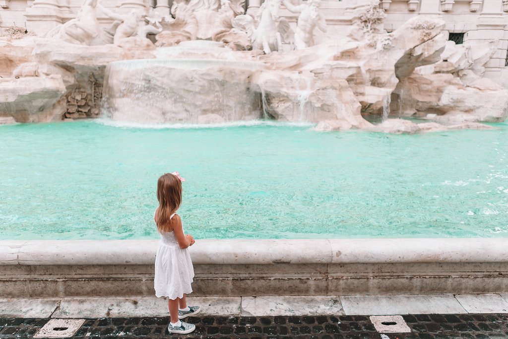 The Trevi Fountain in Rome is a favorite for all ages