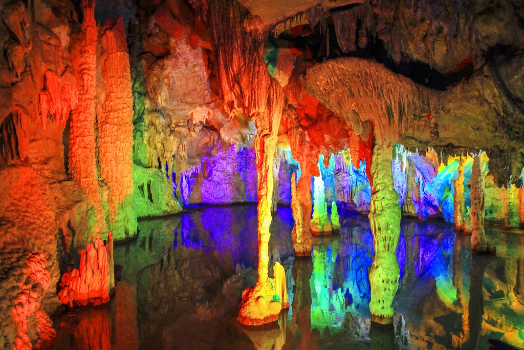 Reed Flute Cave is a natural limestone cave