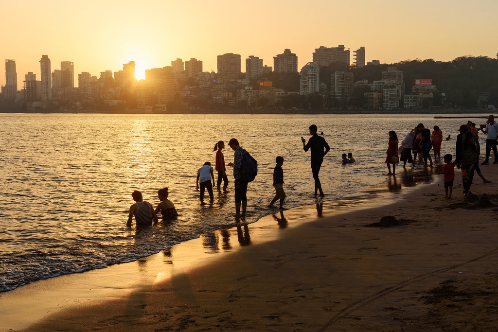 Sunset on Chowpatty Beach
