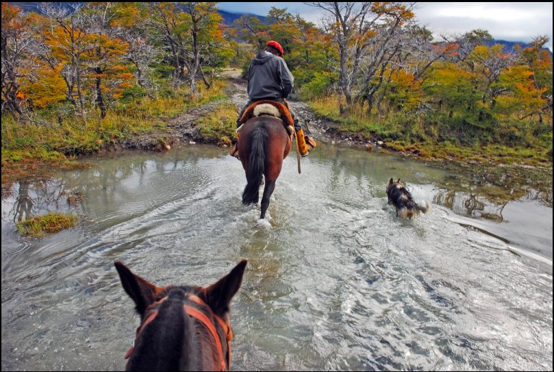 A creek crossing on the ride to Cristina Valley.