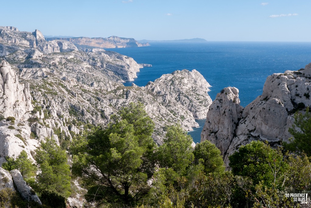 View on top of the Calanques