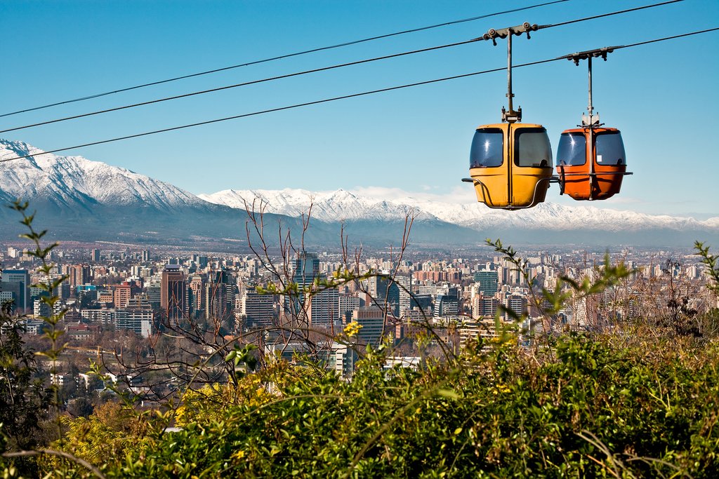 Hike or take a gondola up to the top of Cerro San Cristobal